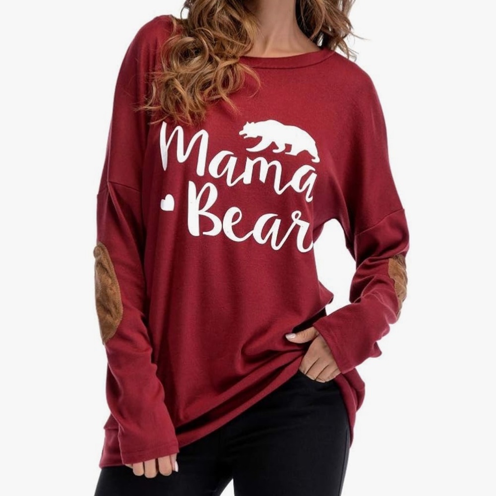Women’s Mama Bear Crew Neck New!